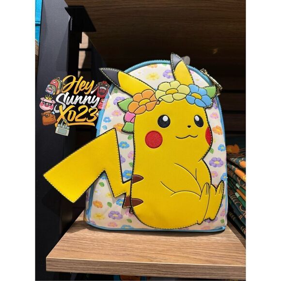 Loungefly Pokemon Pikachu Floral Mini Backpack